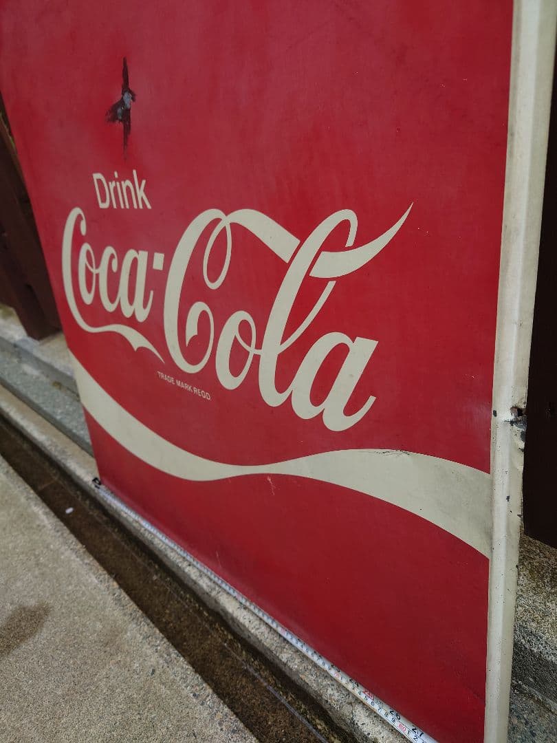 コカ コーラ 昭和レトロ ホーロー看板 赤ロゴ ヴィンテージ アメリカン雑貨
