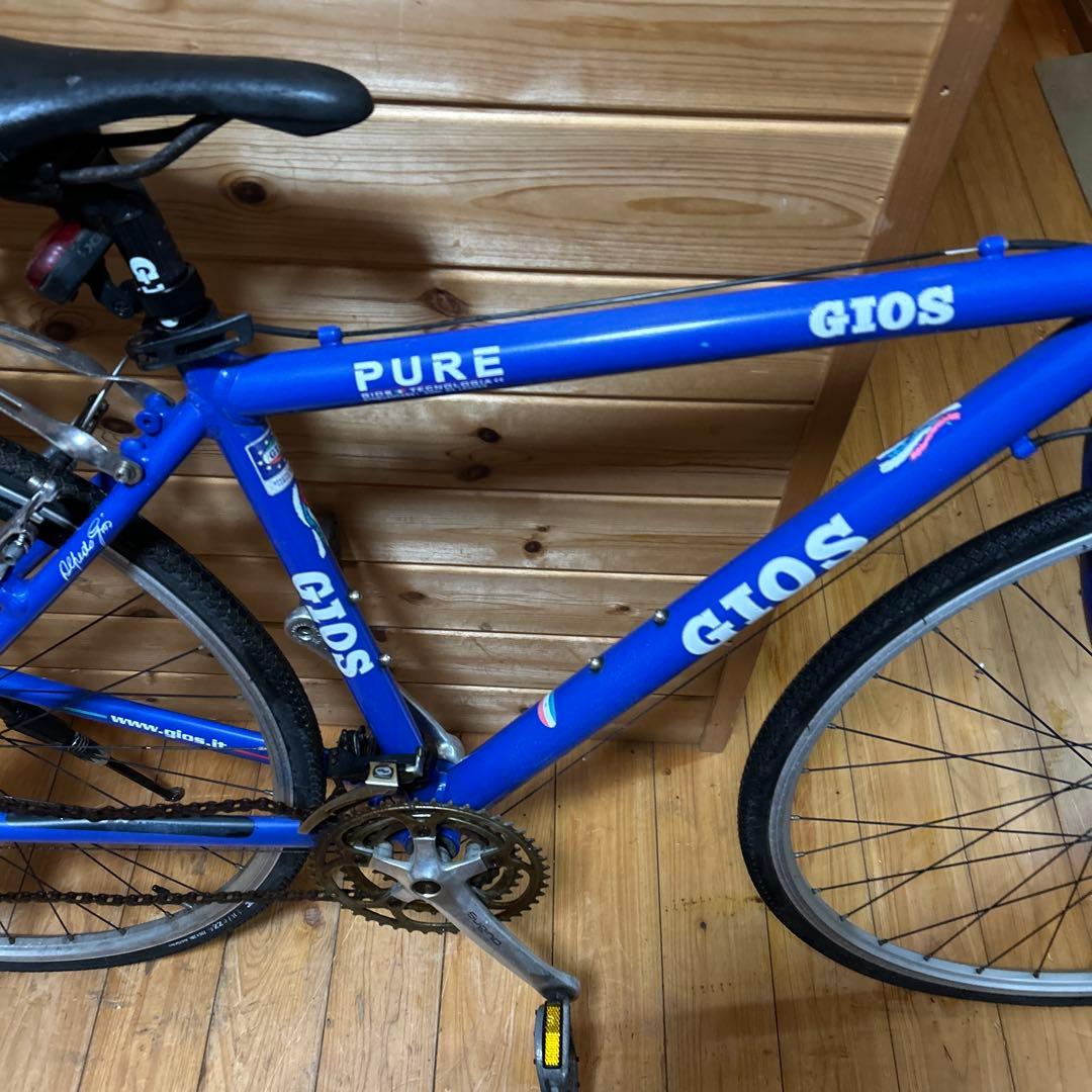 GIOS PURE 青 リアキャリア付き 手渡し大歓迎！千葉県