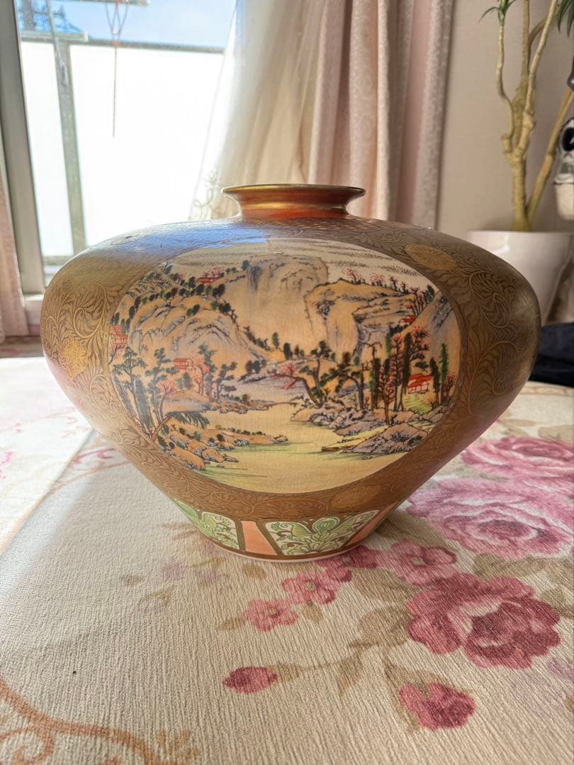 美術品 陶器 鳥と鶏の絵柄