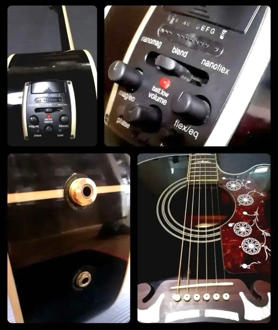 Epiphone EJ-200SCE BLK エレアコ