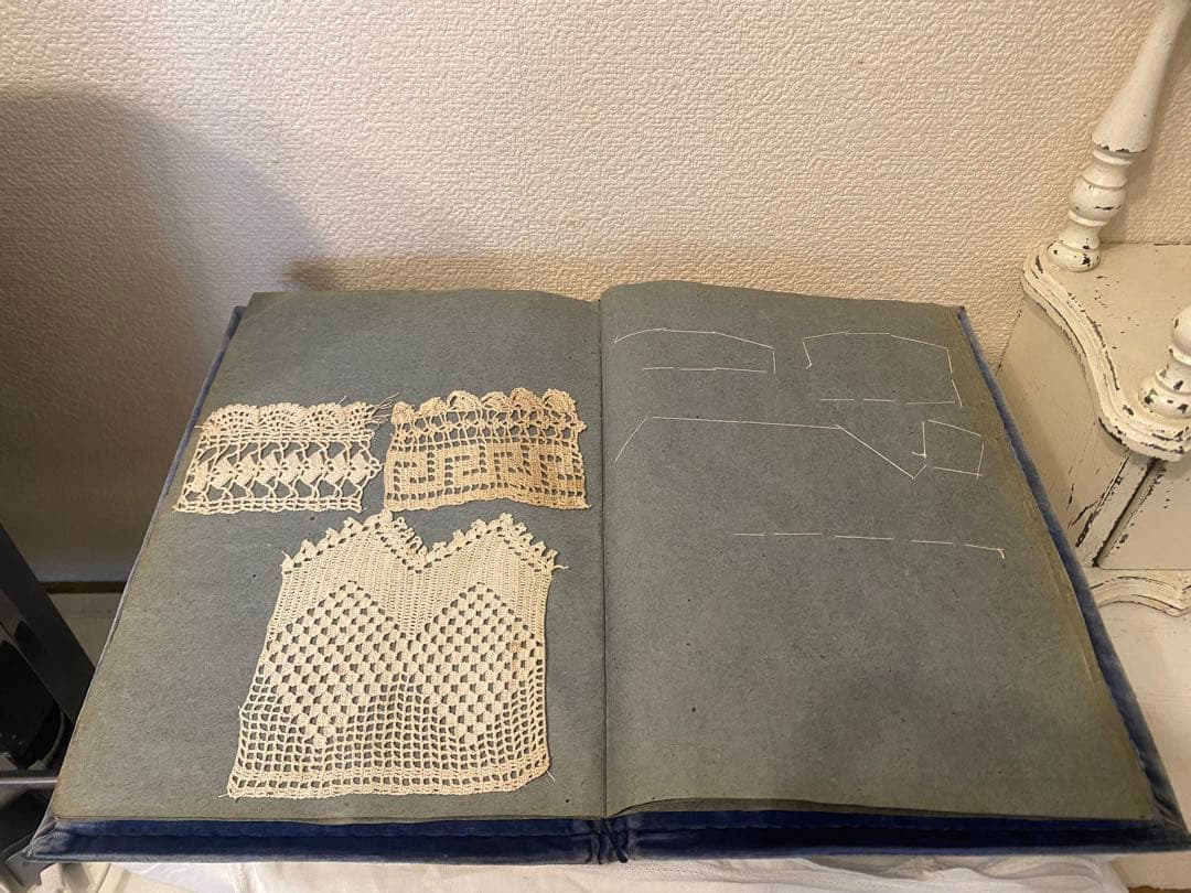フランスアンティーク　レースサンプルブック
