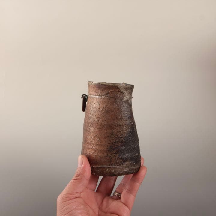 信楽 掛花入 茶道具 花器 古道具 信楽焼 アンティーク