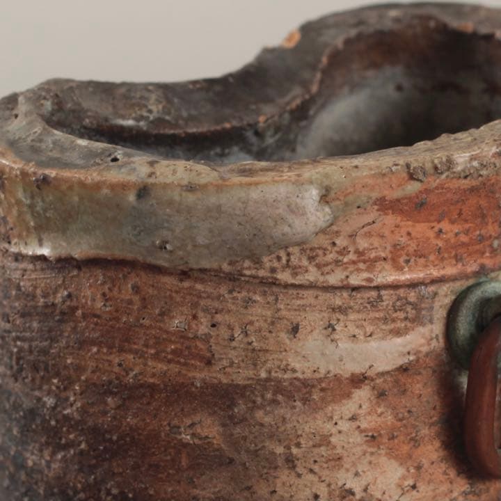 信楽 掛花入 茶道具 花器 古道具 信楽焼 アンティーク