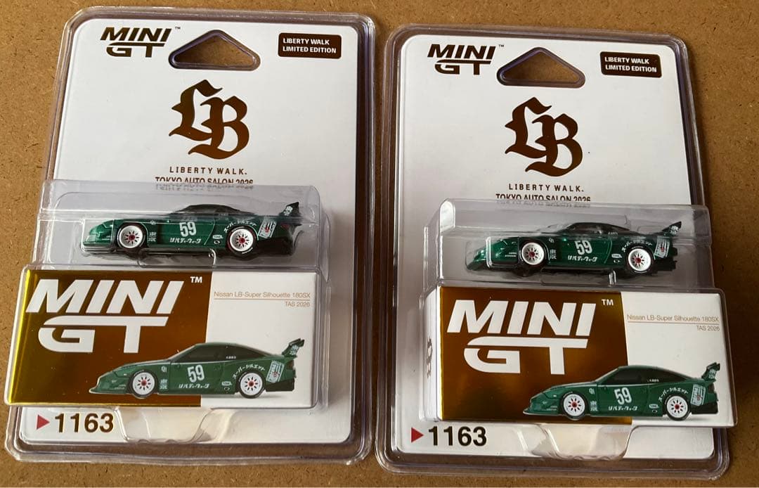 MINI GT 日産 180sx LBWK 東京オートサロン 限定　2台