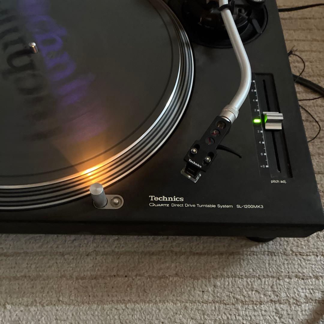 【業務使用無】カバー付Technics SL-1200MK3 ターンテーブル