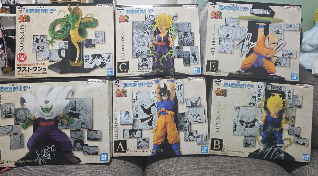 ドラゴンボール　一番くじ　40th フィギュア　コンプセット　販促POP付き