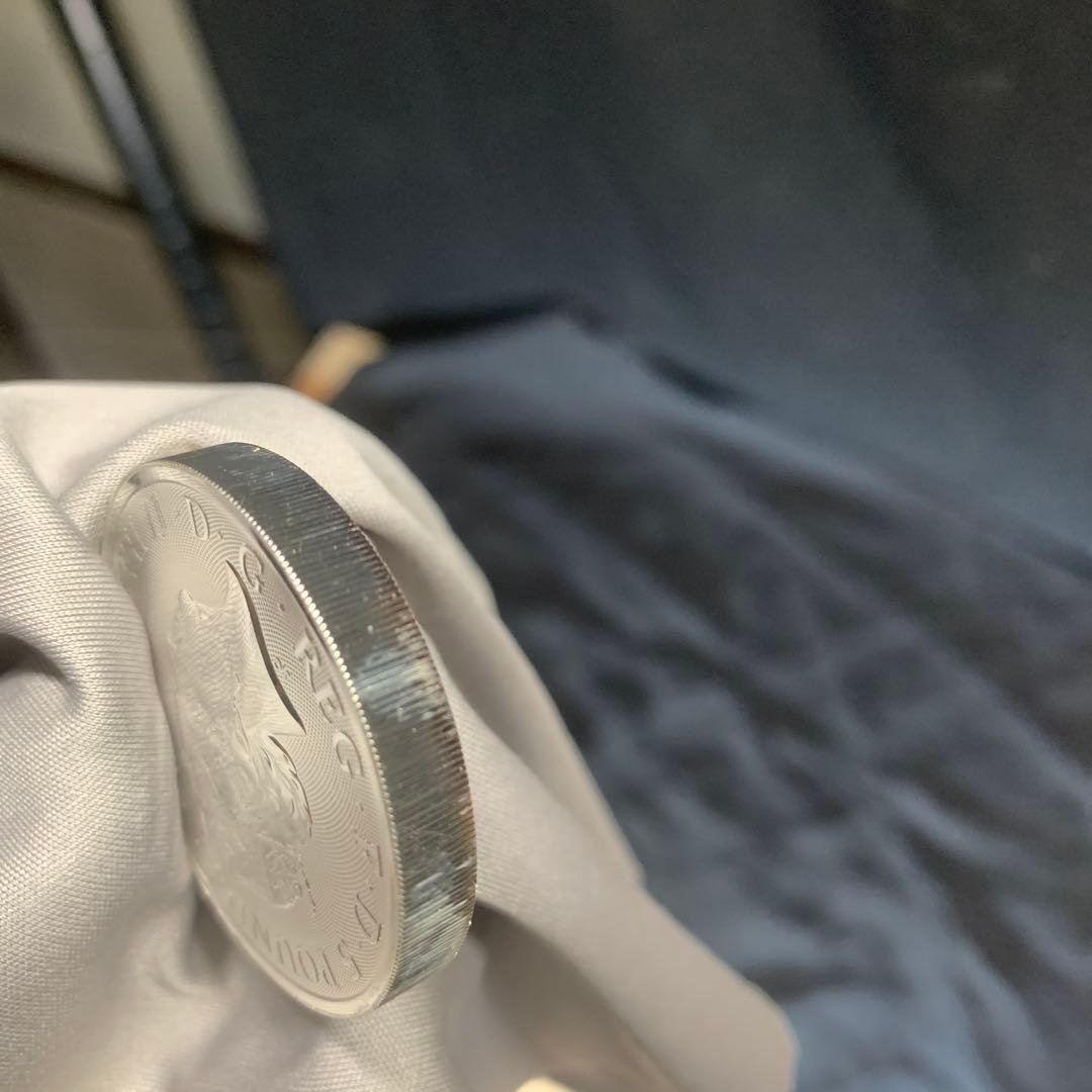 D1 純銀貨 2オンス クイーンズビースト 2020 ホワイトライオン