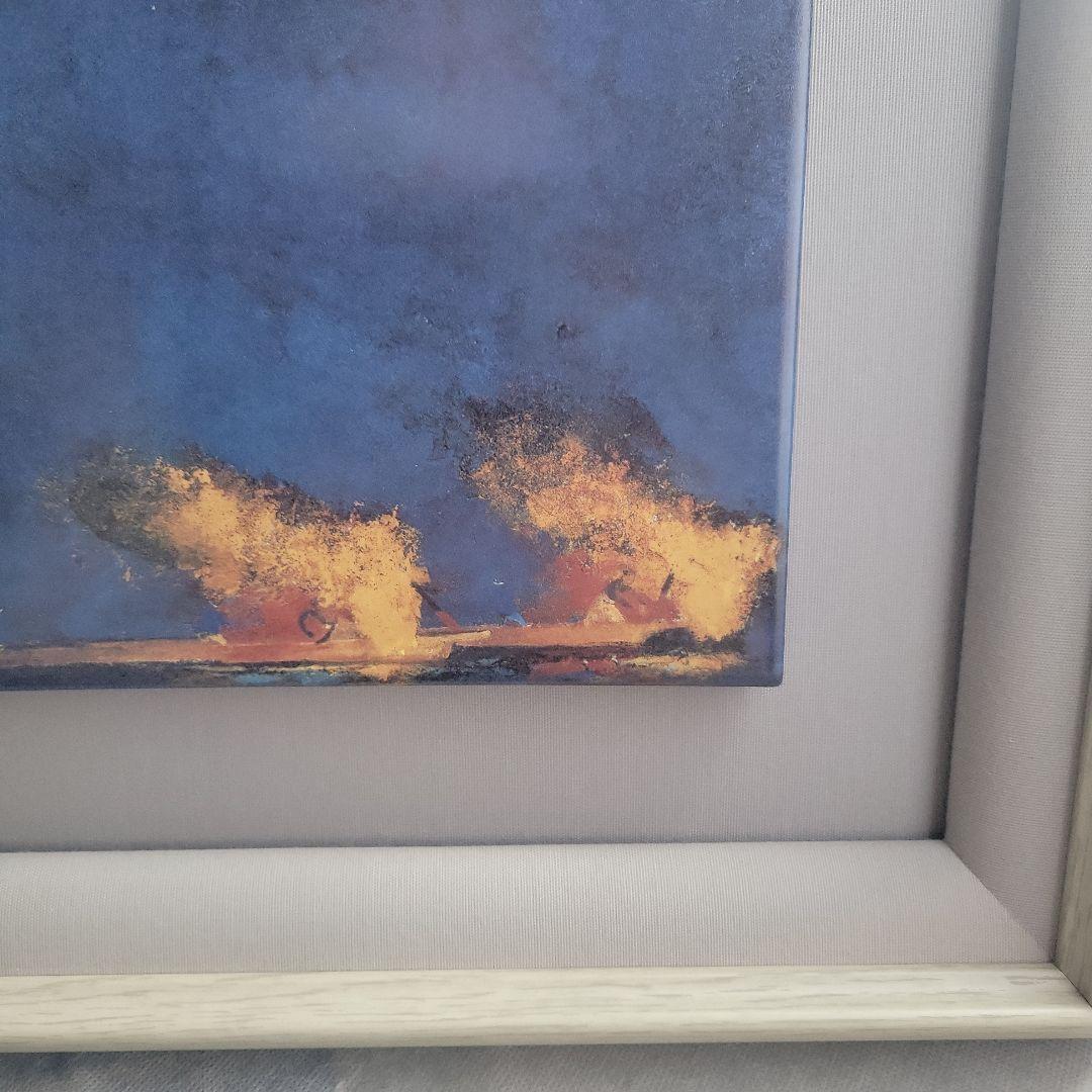 【加藤東一画伯】漁火 陶板新品未使用