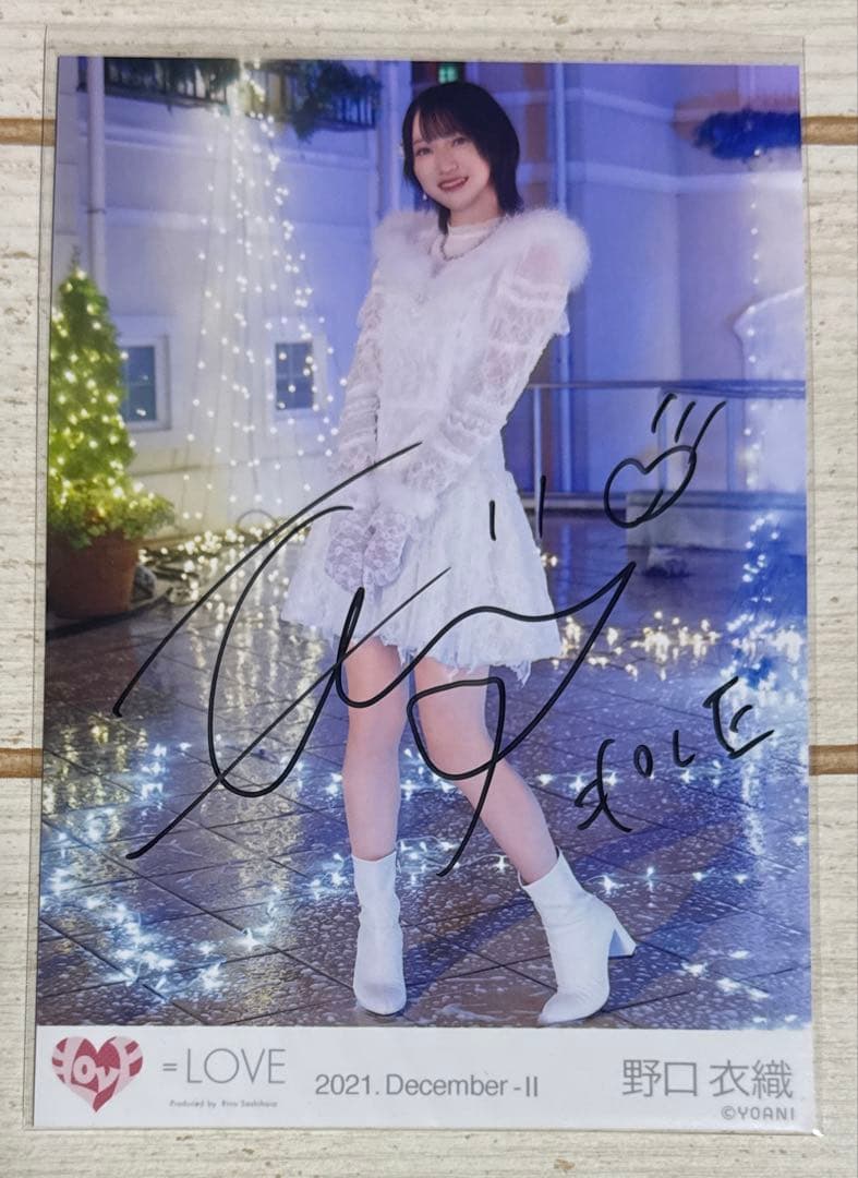 ＝LOVE 野口衣織　直筆サイン入り　生写真　The 5th