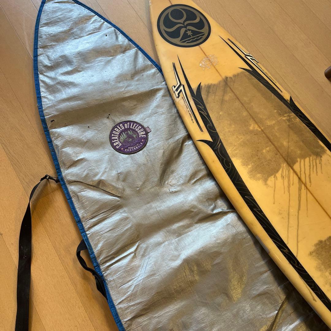 ショートボード6’4　サーフボード　ハードケース付き　新宿区引取限定