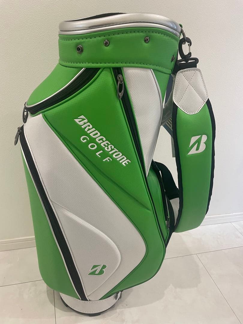BRIDGESTONE GOLF キャディバッグ グリーン/ホワイト