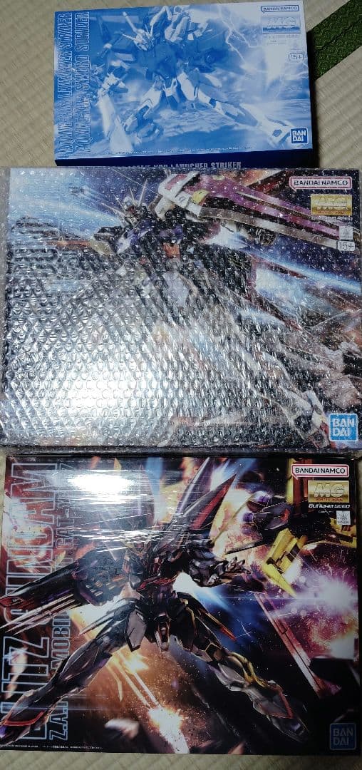 MG エールストライクガンダム ランチャー ソード　MG ブリッツガンダム