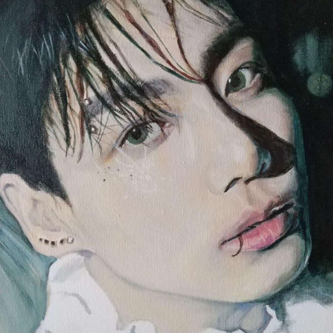 人物画#13 男性の肖像 油彩画 6号 F6 油絵