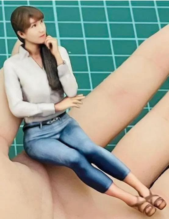 完成品★1/18★フィギュア★デニム美人★1/64より大★