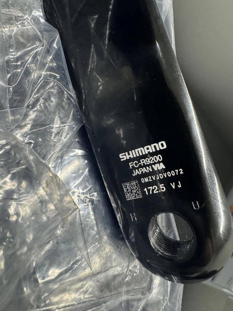 DURA-ACE ブラック クランクセット　172.5ミリ 50T / 34T