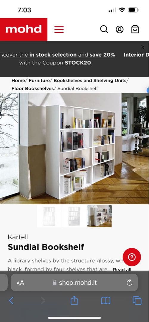 31万 Kertell 名作 SUNDIAL オープンシェルフ