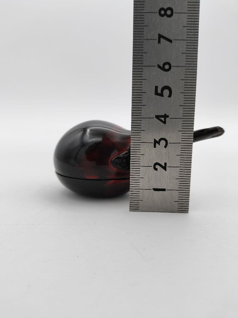 b40 【新品・未使用】香合 総乾漆造 茄子 中津昭史 木箱 茶道具