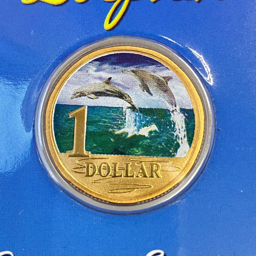 王立オーストラリア造幣局 オーシャンシリーズ バンドウイルカ 1ドル記念