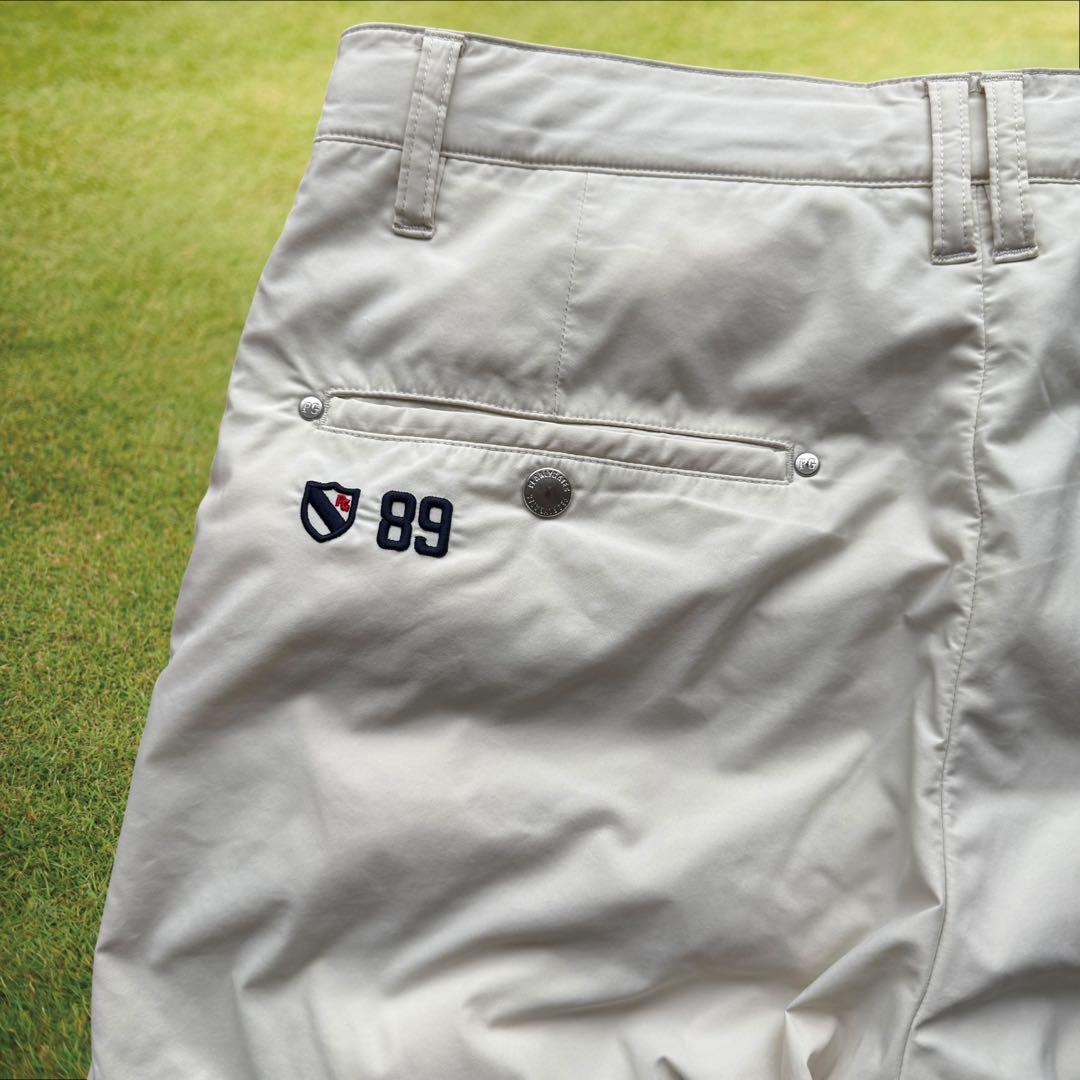 防寒　蓄熱素材　パーリーゲイツ　ダウンパンツ　中綿入り　M〜L相当　オフホワイト