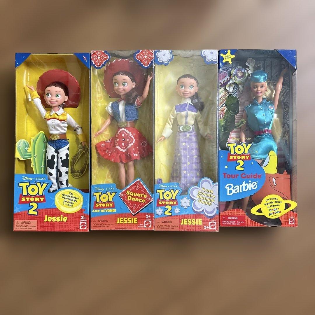 トイストーリー2 ジェシーフィギュア バスガイド フィギュア 4点セット