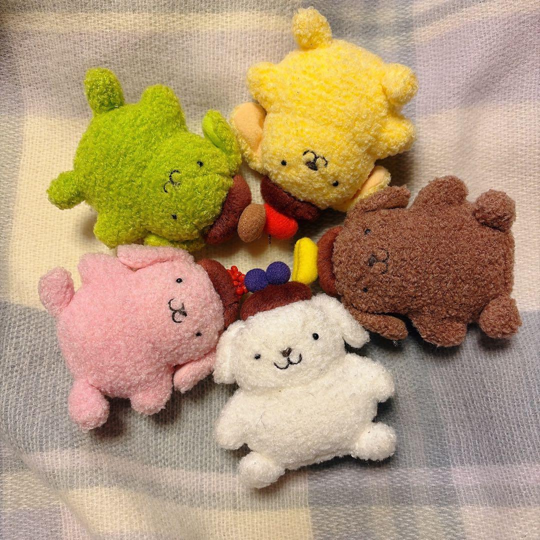 ポムポムプリン　5色　マスコット　レトロ