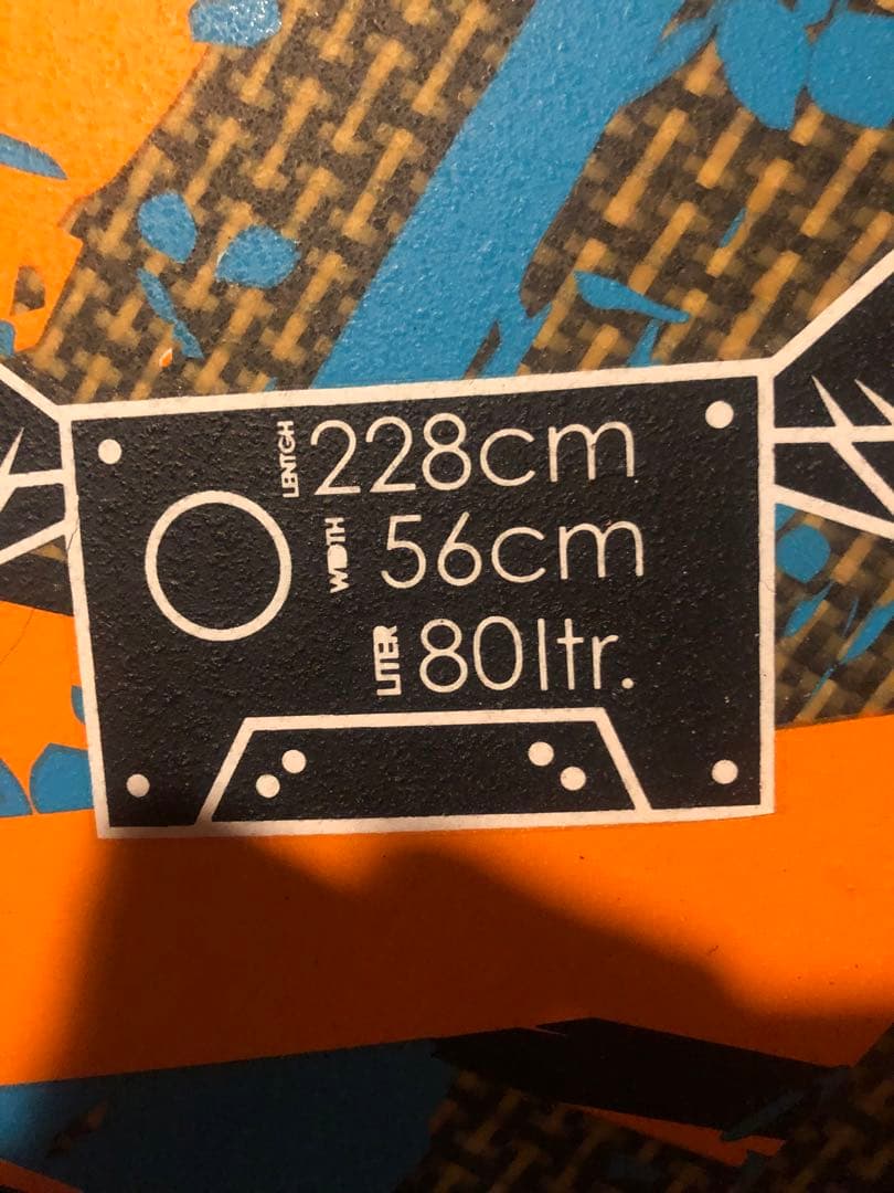 ウインドサーフィン　タブー　ボード　80ℓ