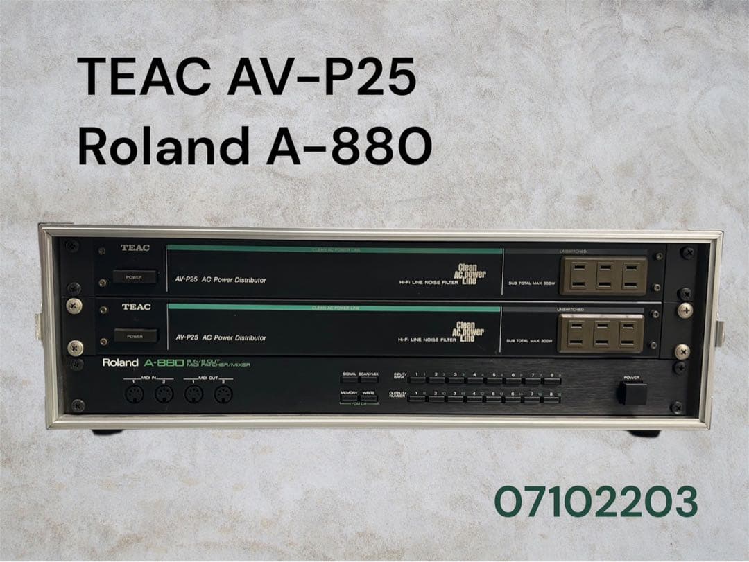 DTM・DAW TEAC AV-P25 Roland A-880