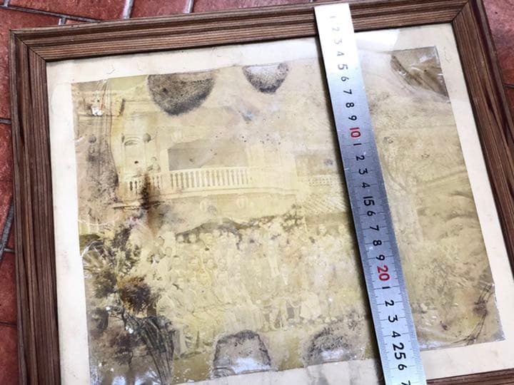 依田善六　年代物　古い写真　額縁　大正　明治　侍　アンティーク　骨董　文化資料