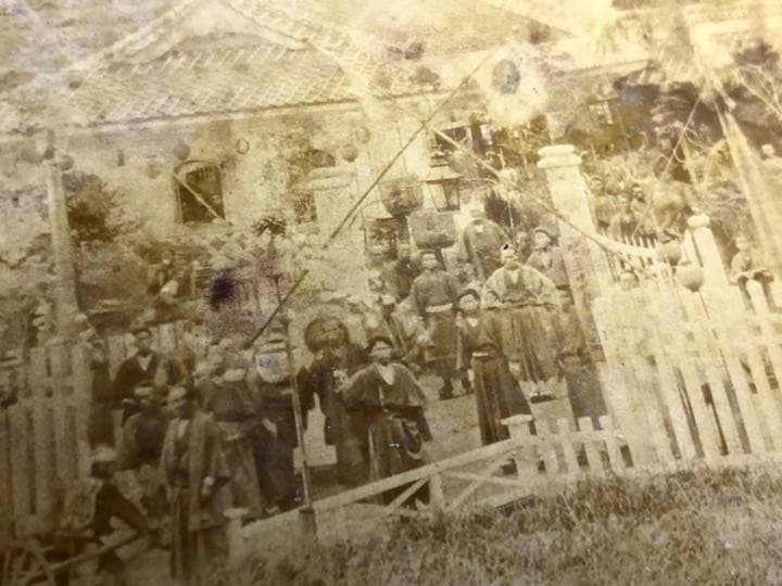 依田善六　年代物　古い写真　額縁　大正　明治　侍　アンティーク　骨董　文化資料