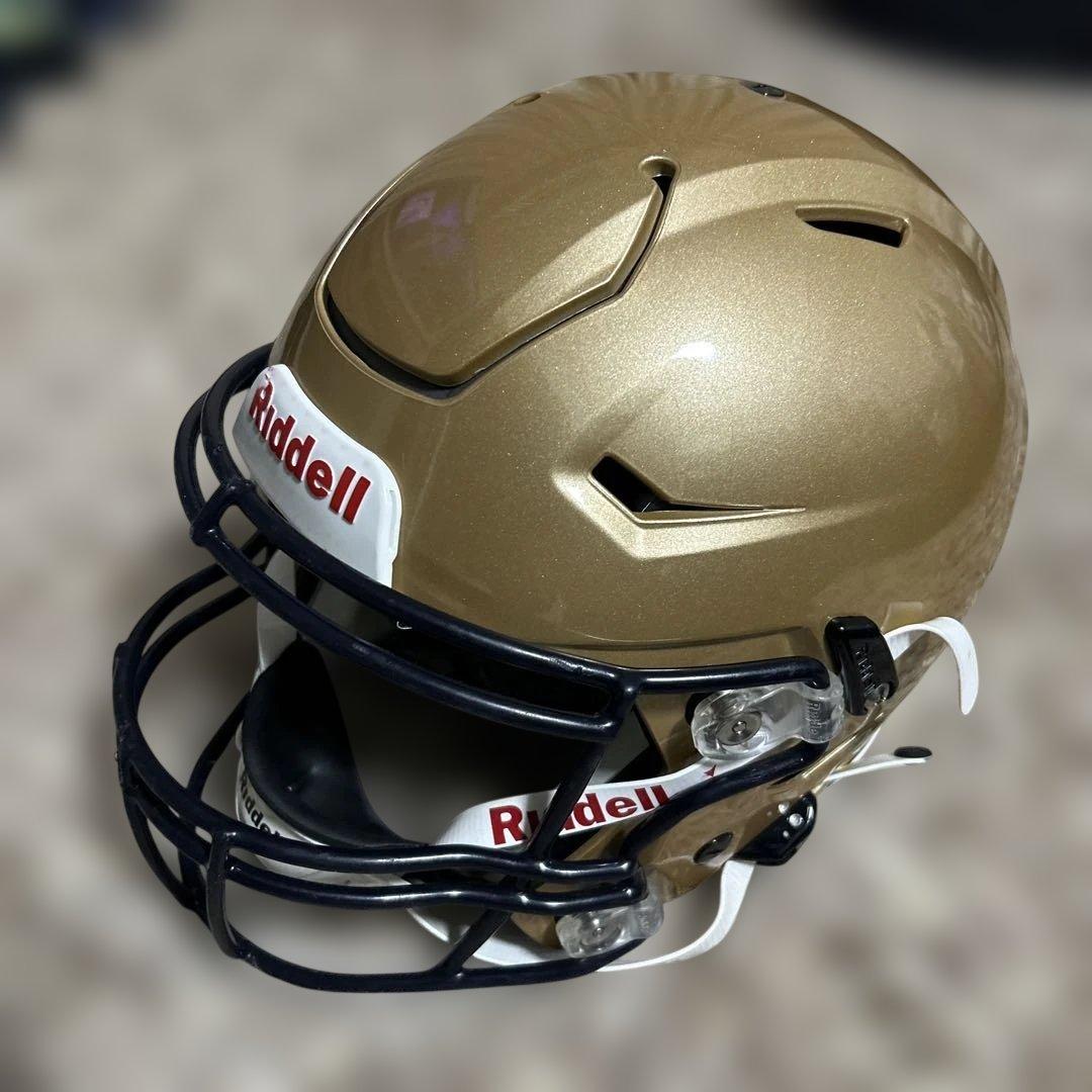 Riddell ゴールド アメリカンフットボールヘルメット　S