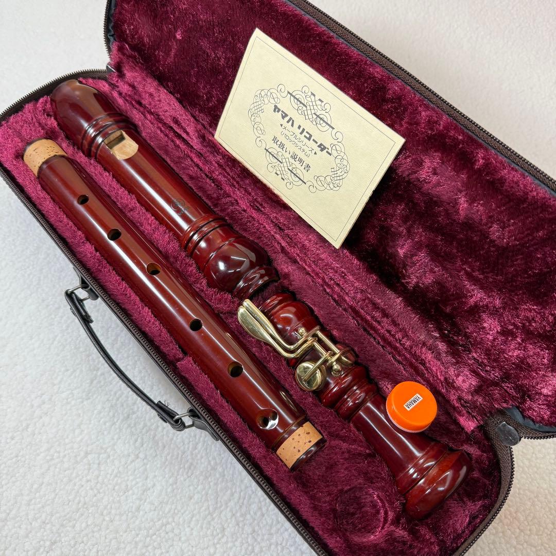 YAMAHA ヤマハ 木製 テナーバス リコーダー YRT-61M バロック式