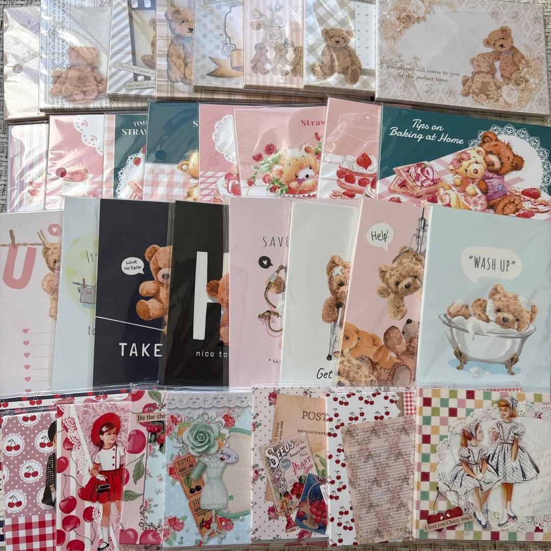 ⭐️最安値 コラージュ素材 メモ帳 まとめ売り 紙モノ 大量 おすそ分けファイル