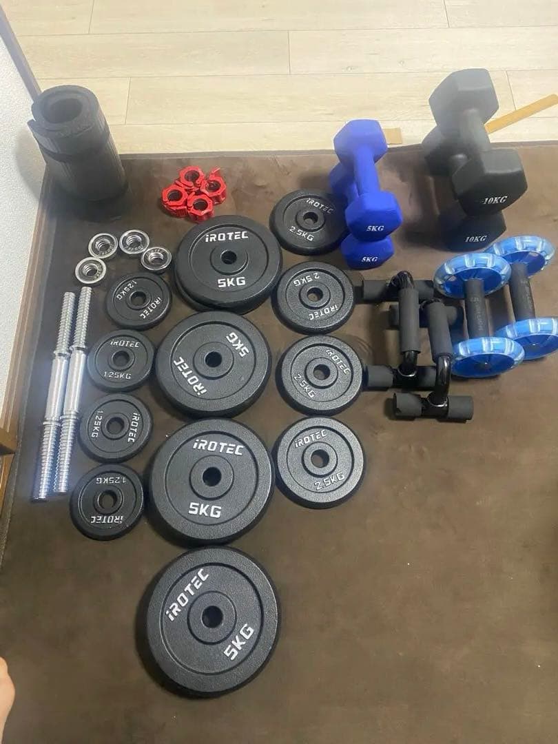 muscle power set ダンベル、懸垂バーetc...