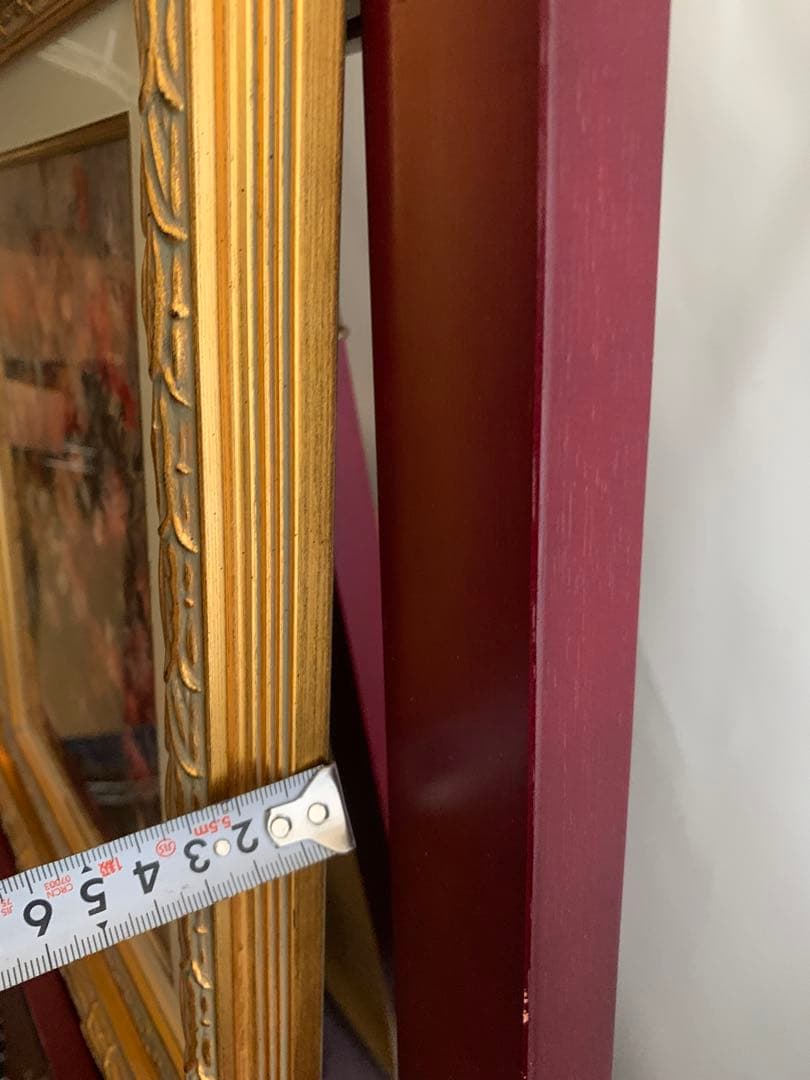 ルノワール 花瓶の花　印刷画　金　額縁　フレーム　絵画　アート