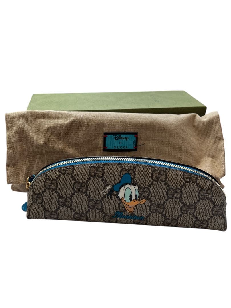 GUCCI グッチ　ペンケース 筆箱　ディズニーコラボ　ドナルドダッグ