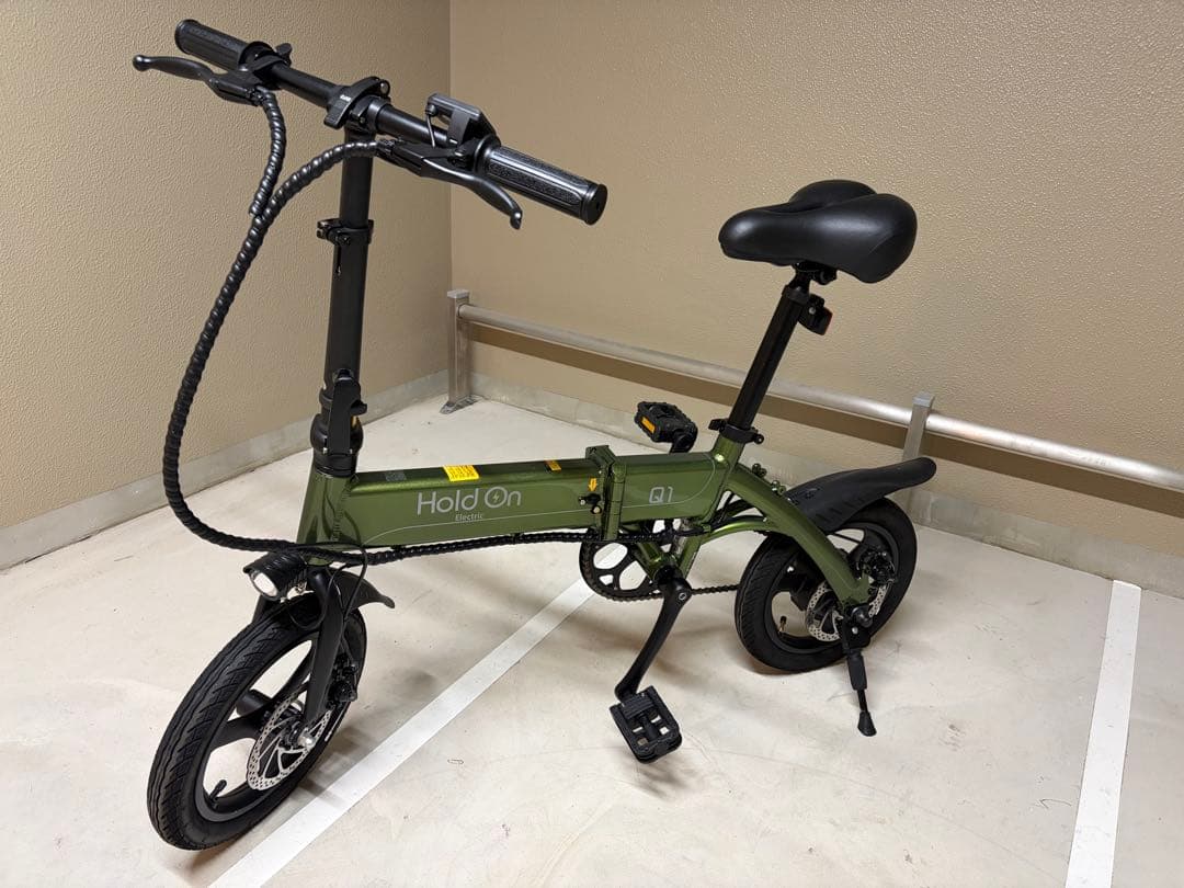 【中古】Hold On 折り畳み電動自転車 Q1 7.5Ah