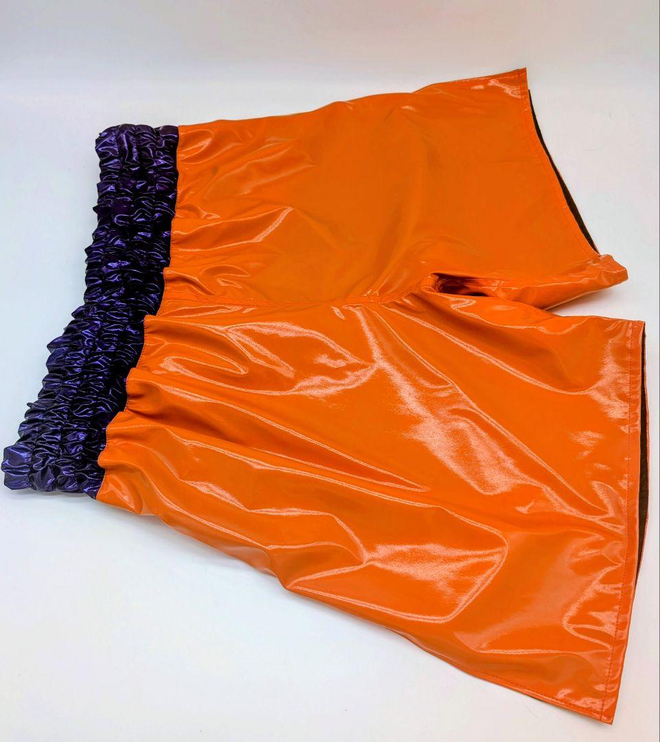 試合用に！SSサイズ（ジュニア又はレディース）エナメル生地のボクシングトランクス