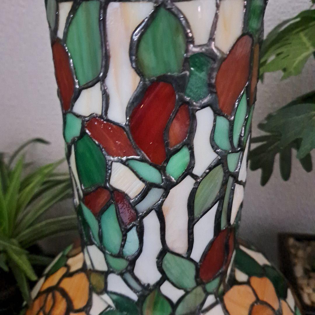 ♡ステンドグラス　花瓶型ランプ♡