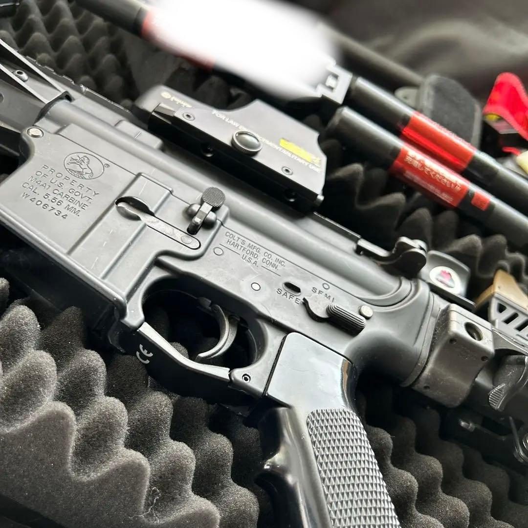 ウ*ル様 東京マルイ　次世代　m4カスタム　トイガン ブラック カスタムパーツ付