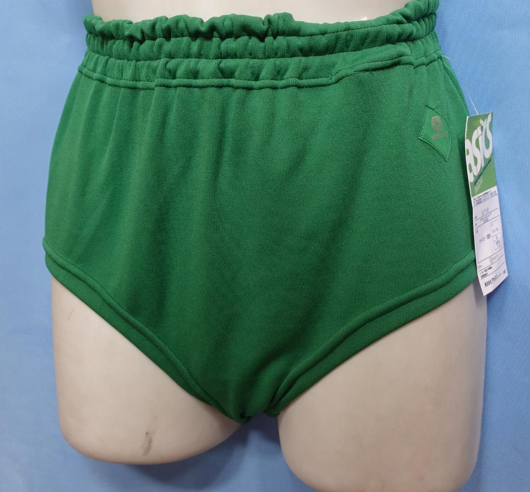 アシックス　ジェレンク　U-718　新品　ナイロン　ブルマ　エンジ・緑　２枚