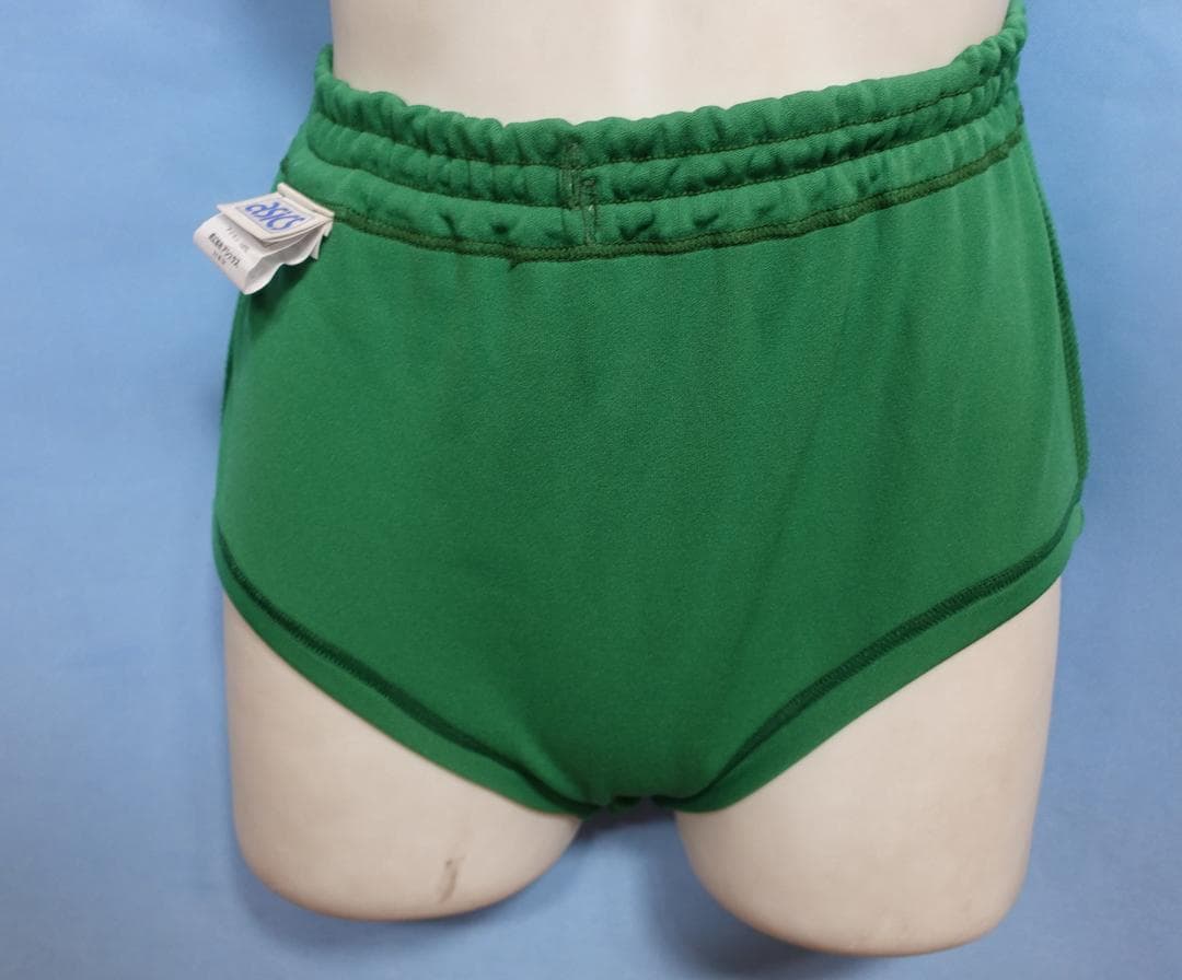 アシックス　ジェレンク　U-718　新品　ナイロン　ブルマ　エンジ・緑　２枚