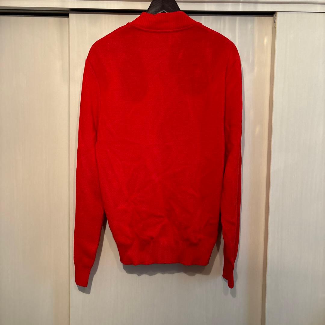 ami 赤 ジップアップセーター