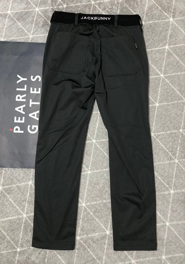新品 パーリーゲイツ ジャックバニー エアシャット裏フリース防風パンツ 6LL黒