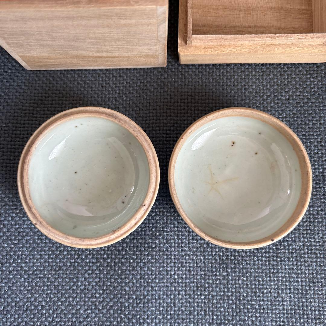 中国骨董【清の時代染付青花喜字香合印泥合】旅行した時に香港中芸百貨店で購入桐箱付