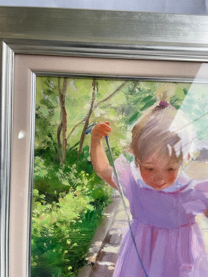 アイリーンフェットマン初めてのお散歩 額装 絵画 エディションナンバー 希少