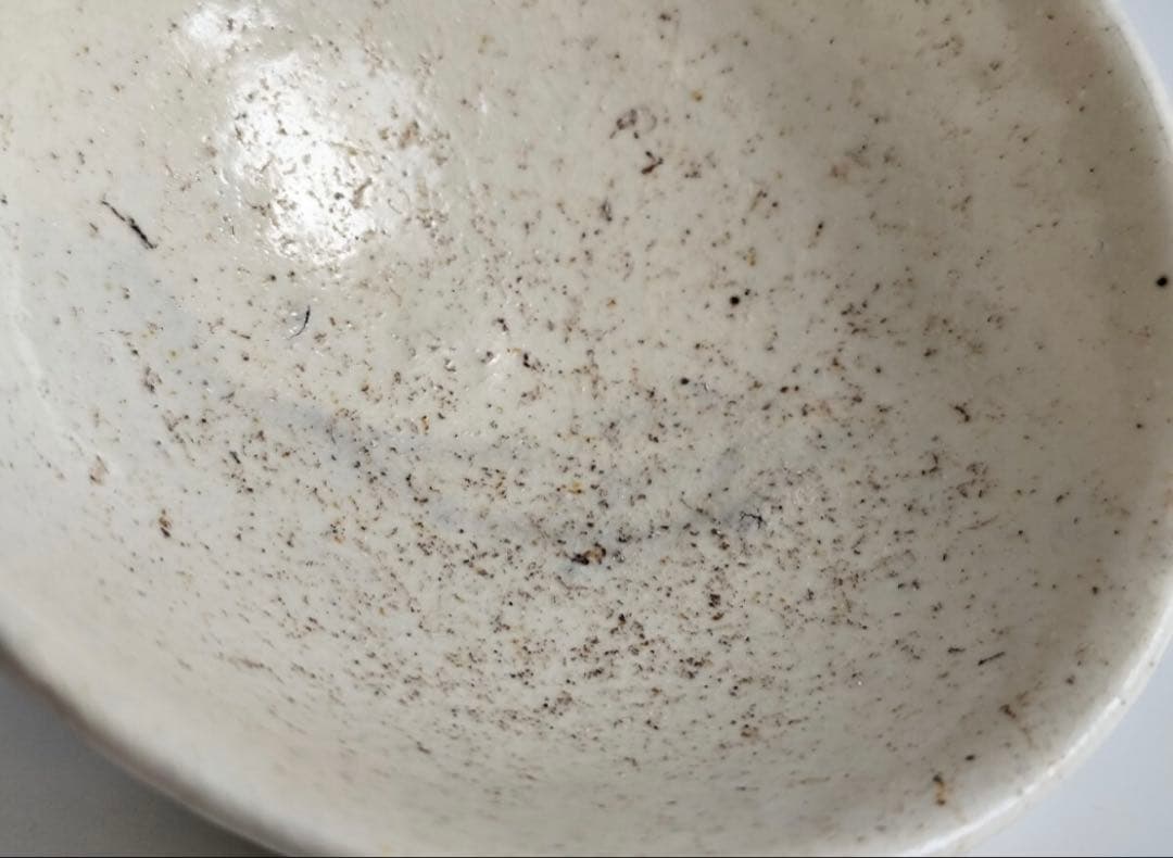 【新品】 森岡成好 粉引 碗 灰被 茶碗 / 陶器 陶芸 皿 茶道具 茶器 在銘