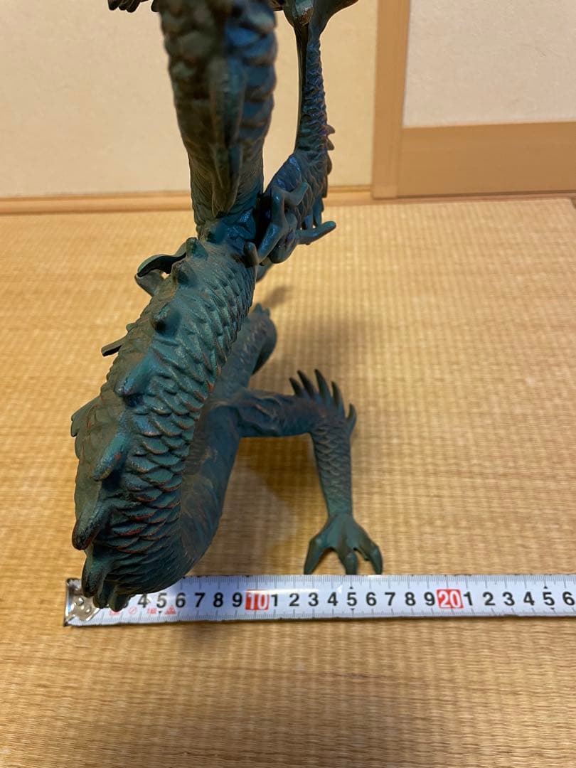 【高級】 期間限定値引　金属工芸　竜　龍　昇龍　開運龍　干支 村田宏作 青銅色