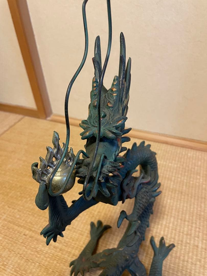 【高級】 期間限定値引　金属工芸　竜　龍　昇龍　開運龍　干支 村田宏作 青銅色