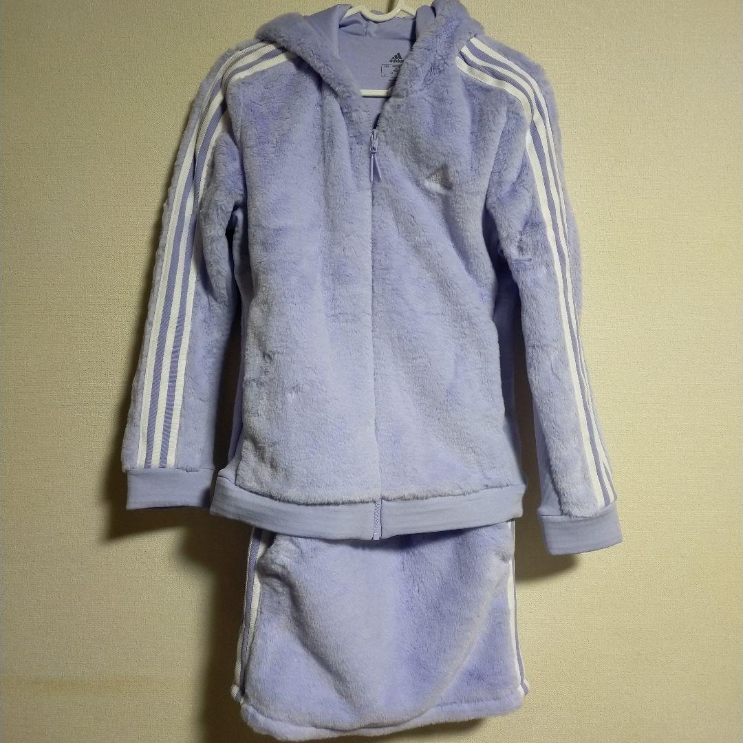 アディダス　レディース　ゴルフウエア　上下セット　パープル　М