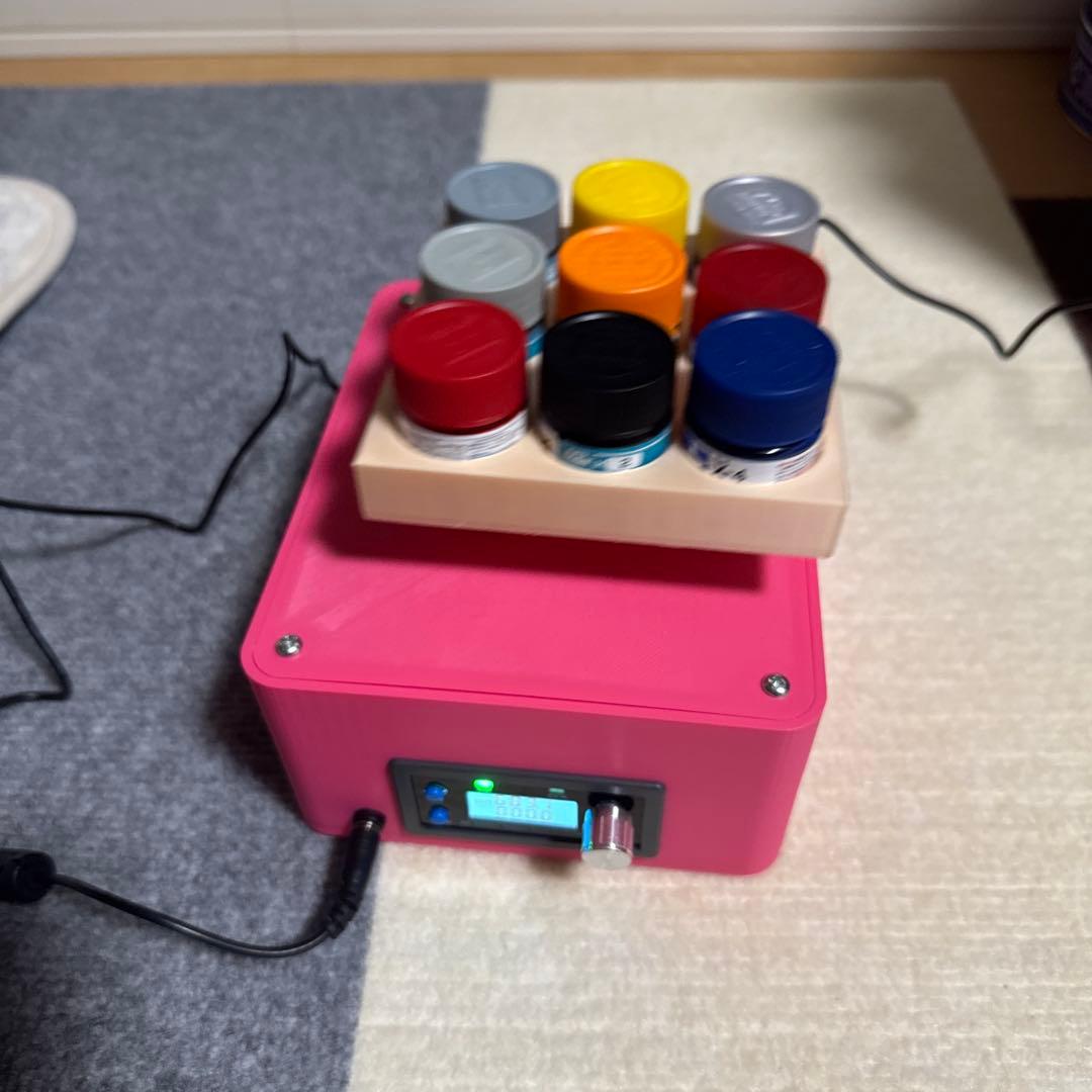 【9本同時ミックス可能】プラモデル塗料用ペイントミキサー・ボルテックススターラー